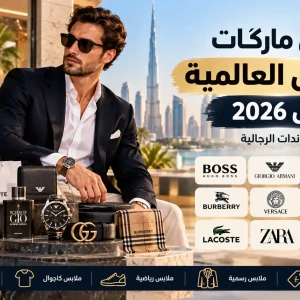 أفضل ماركات الملابس العالمية للرجال في الإمارات 2026 | أشهر البراندات الرجالية